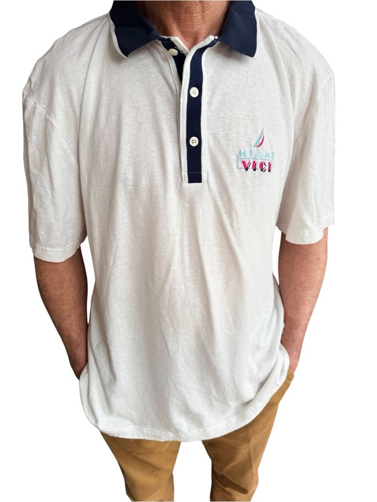 Nautica Other - Vintage/Y2K Style Nautica Miami Vice Polo Shirt Size XL